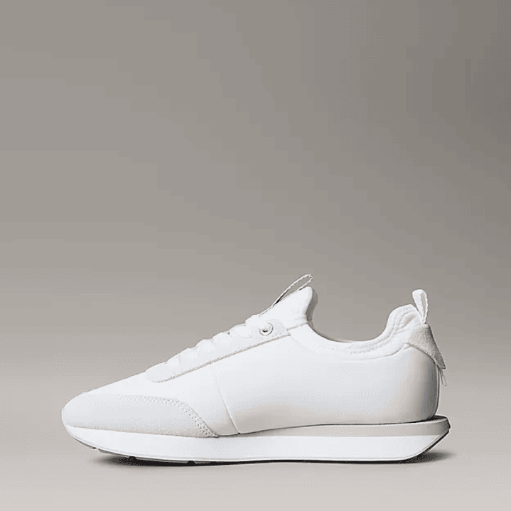 CK RETRO RUNNER SOCK NYLON MG WHITE 5