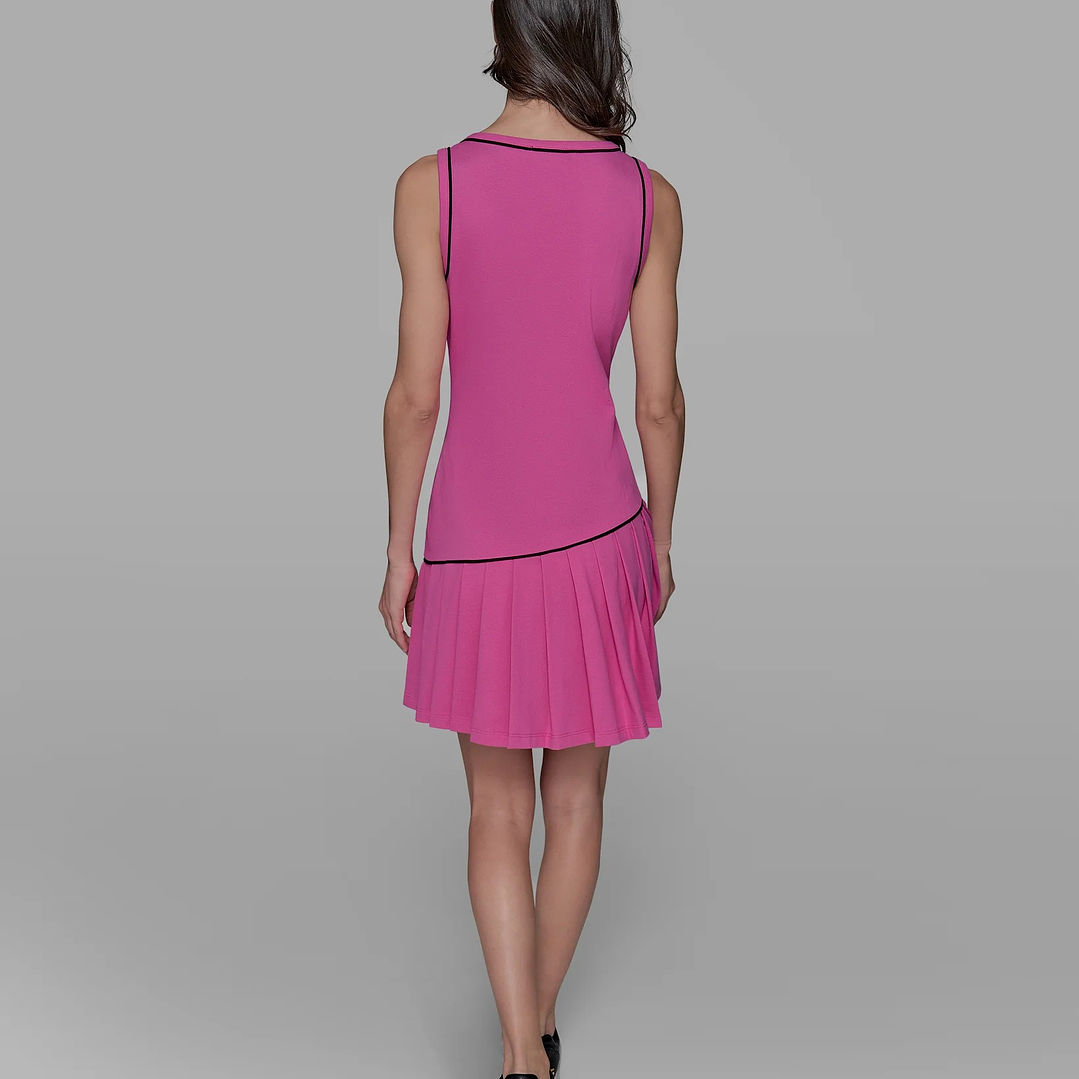 DRESS PLEATED PINK 4