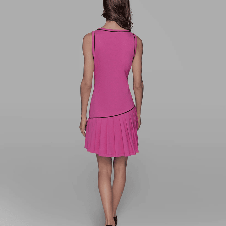 DRESS PLEATED PINK 4