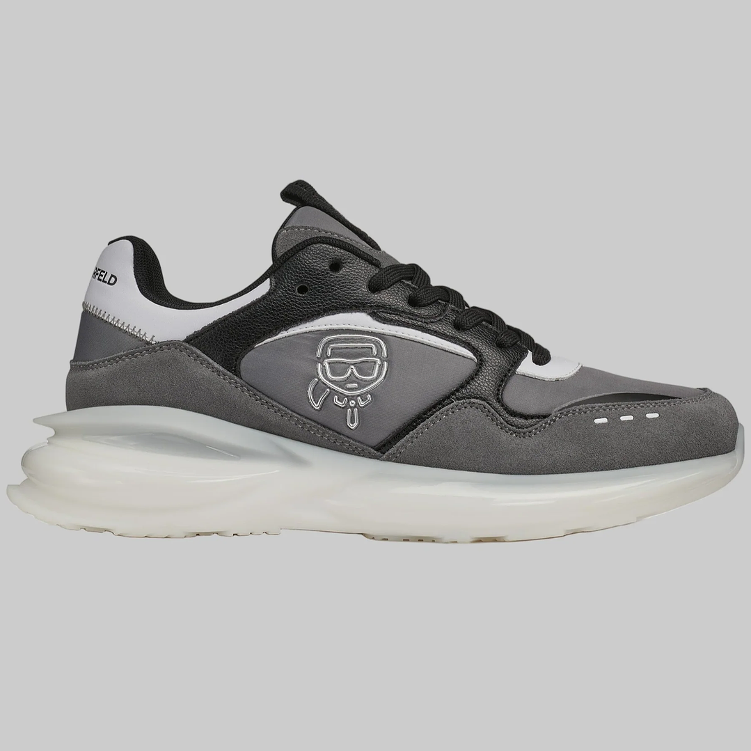 KARL MIXED MEDIA RUNNER GREY 1