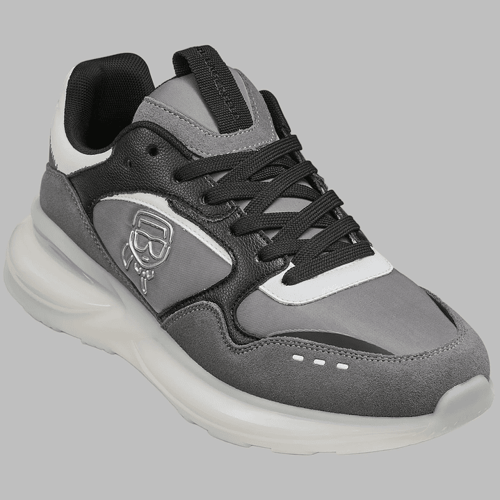 KARL MIXED MEDIA RUNNER GREY 3