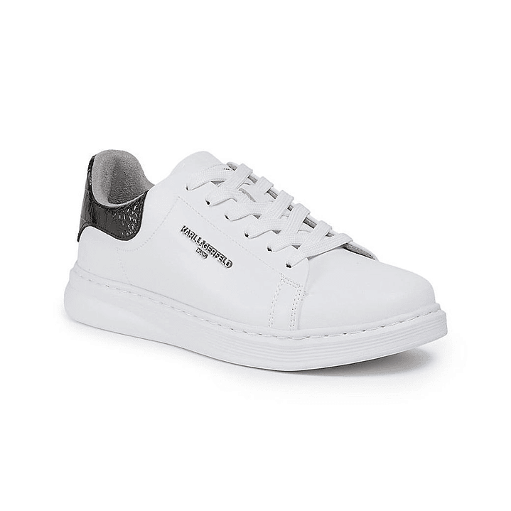 KARL LOGO LOW-TOP WHITE/BLACK 1
