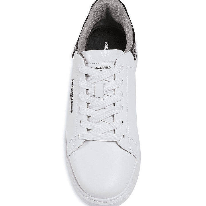 KARL LOGO LOW-TOP WHITE/BLACK 3