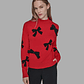 KARL 3D BOW SWEATER RED - Miniatura 5