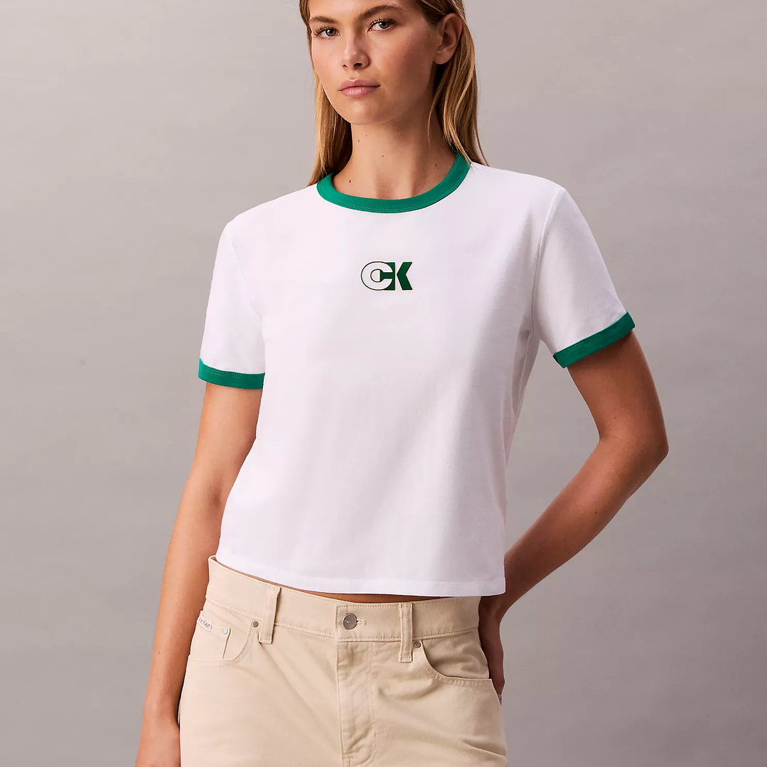 CK CAMISETA MONOGRAM RINGER  1
