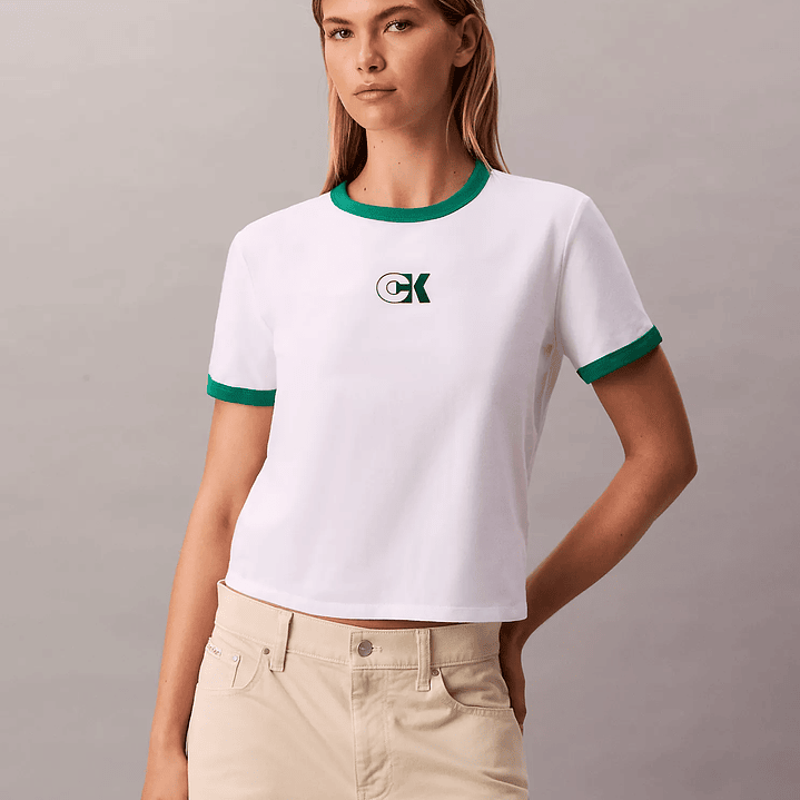 CK CAMISETA MONOGRAM RINGER  1