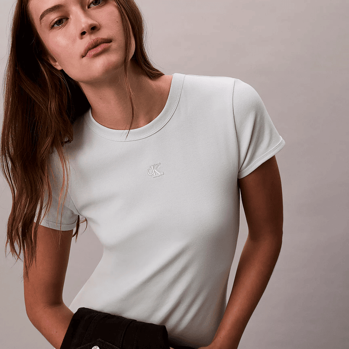 CK VESTIDO CONTOUR RIB GREEN 5