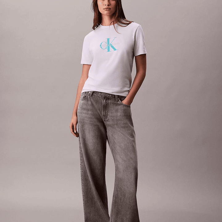 CK CAMISETA MONOLOGO TEE LILA 3