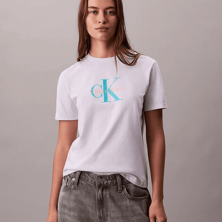 CK CAMISETA MONOLOGO TEE LILA 4