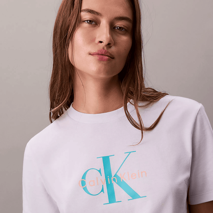 CK CAMISETA MONOLOGO TEE LILA 2