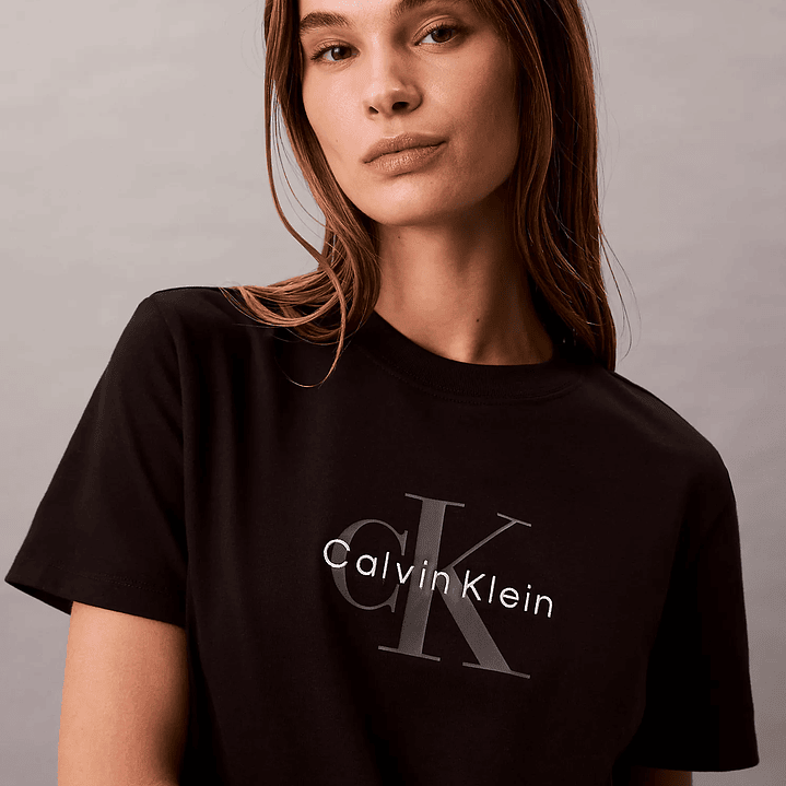 CK CAMISETA FLEECE CROPPED  2