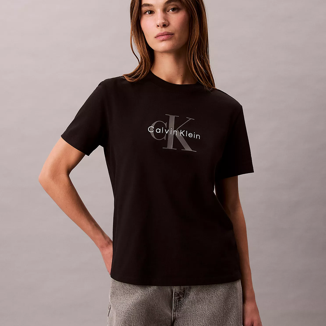 CK CAMISETA FLEECE CROPPED  1