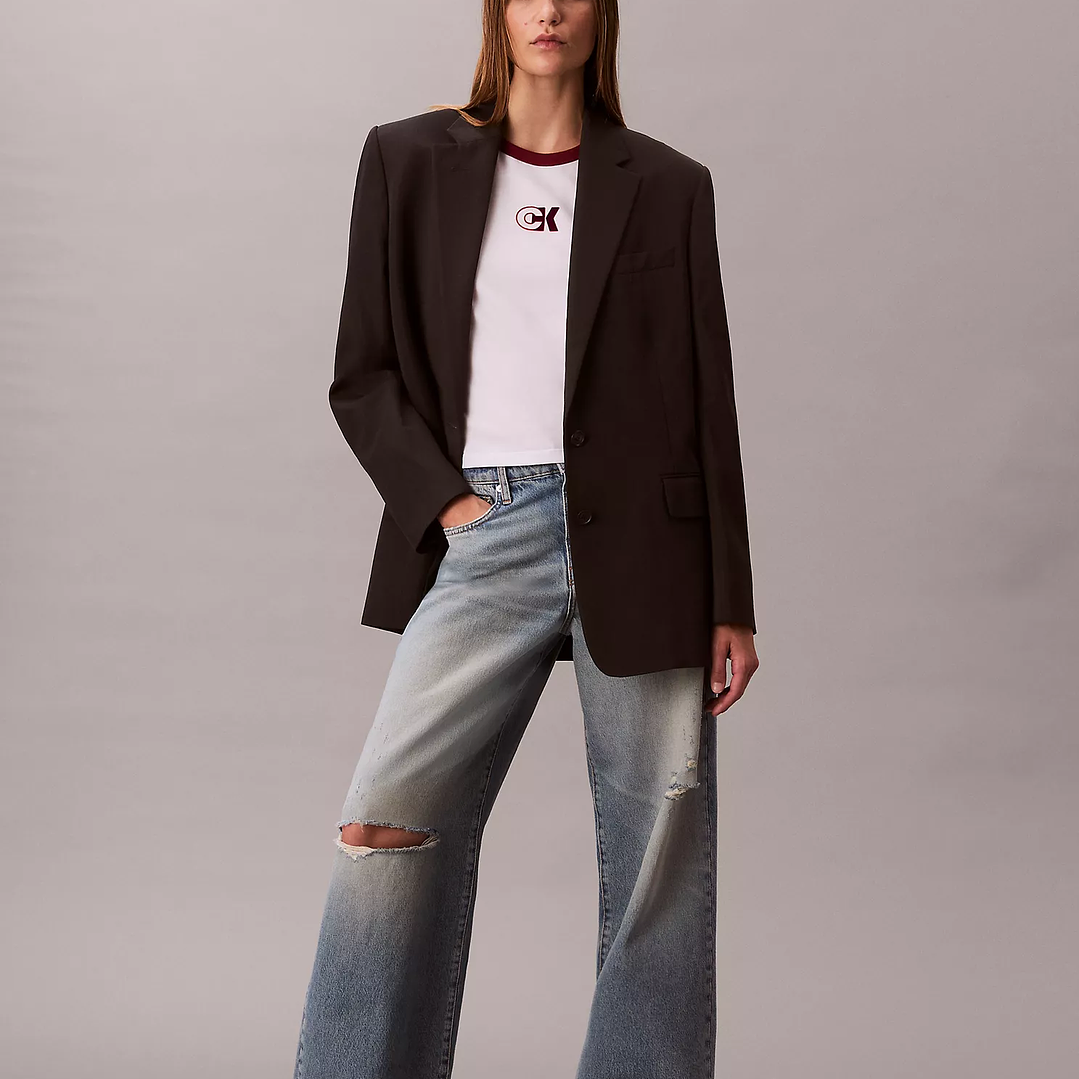 CK CAMISETA MONOGRAM RINGER WHITE-RED 3