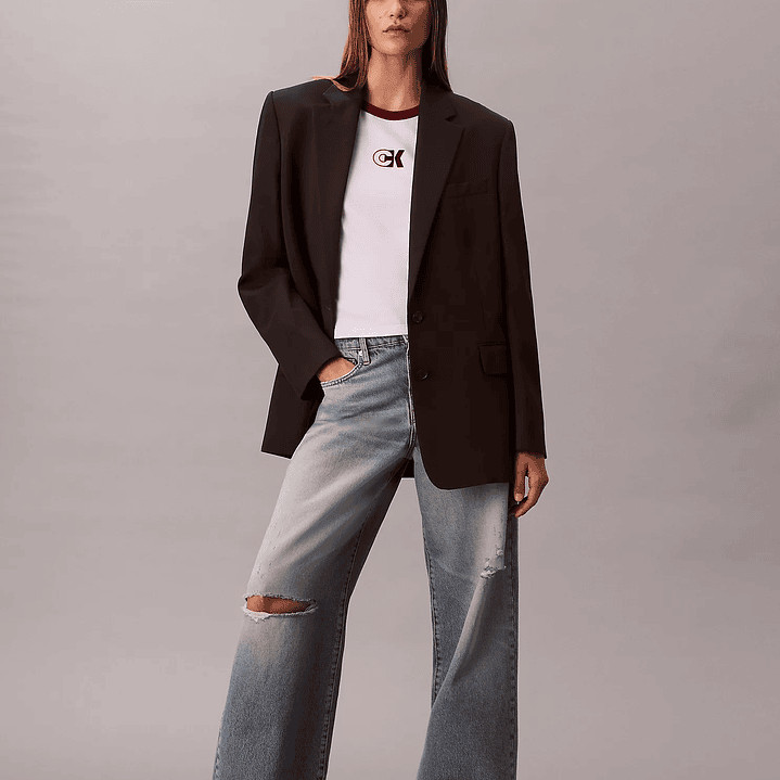 CK CAMISETA MONOGRAM RINGER WHITE-RED 3