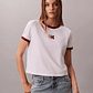 CK CAMISETA MONOGRAM RINGER WHITE-RED - Miniatura 2