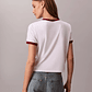 CK CAMISETA MONOGRAM RINGER WHITE-RED - Miniatura 6