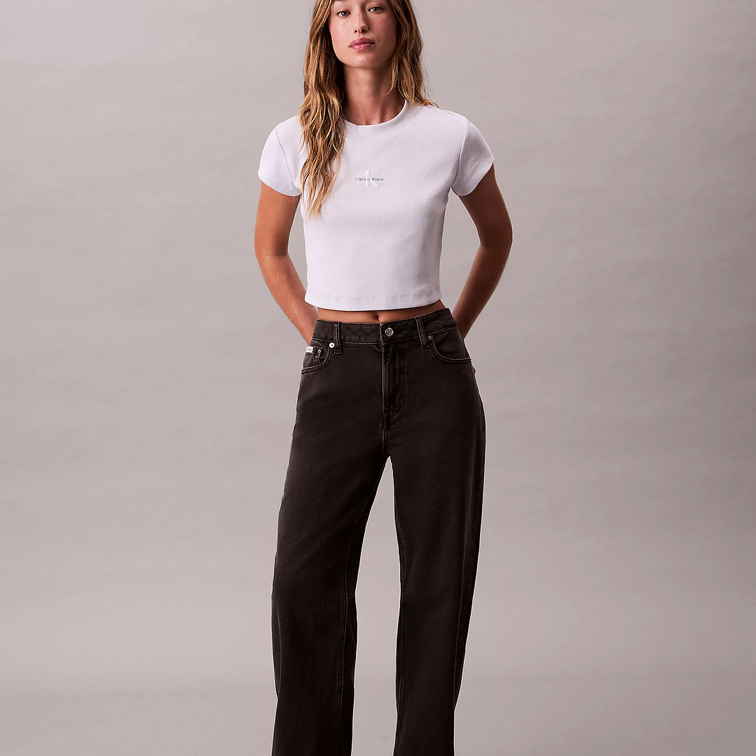 CK CAMISETA BABY TEE LILA 2