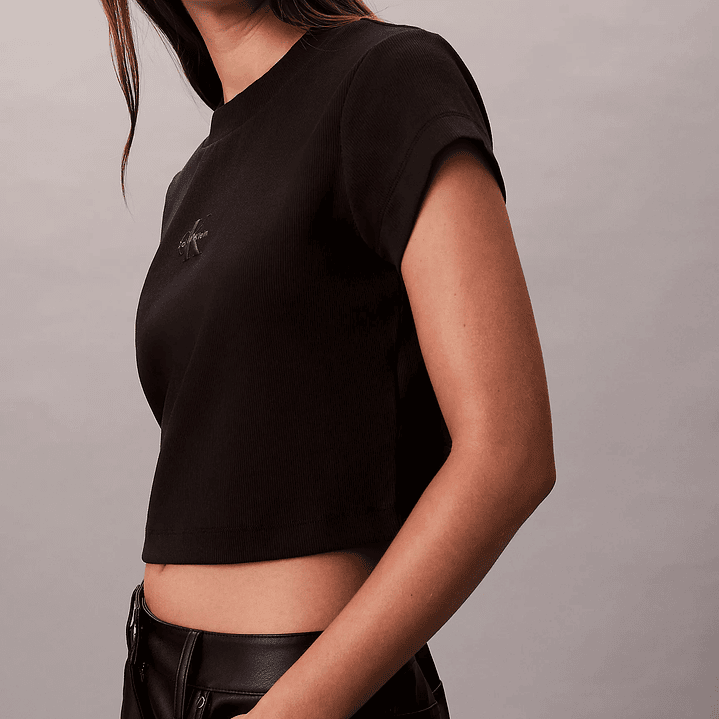 CK CAMISETA BABY TEE BLACK 2