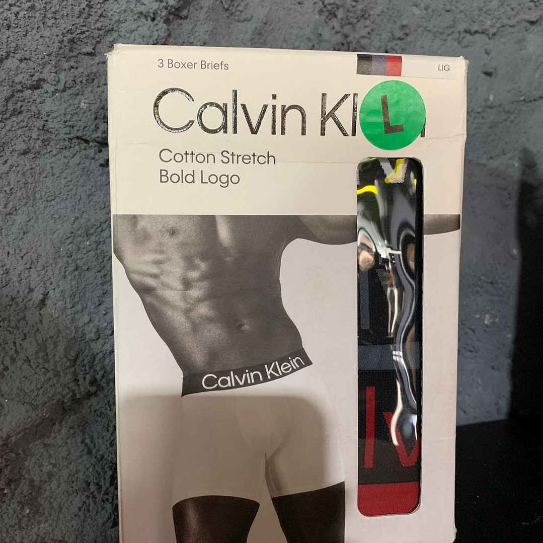 PACK BOXER X3 CK BRIEF ROJO-GRIS-NEGRO 1