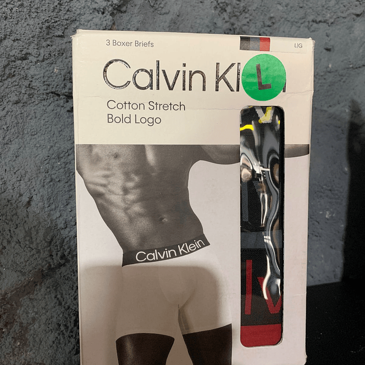 PACK BOXER X3 CK BRIEF ROJO-GRIS-NEGRO 1