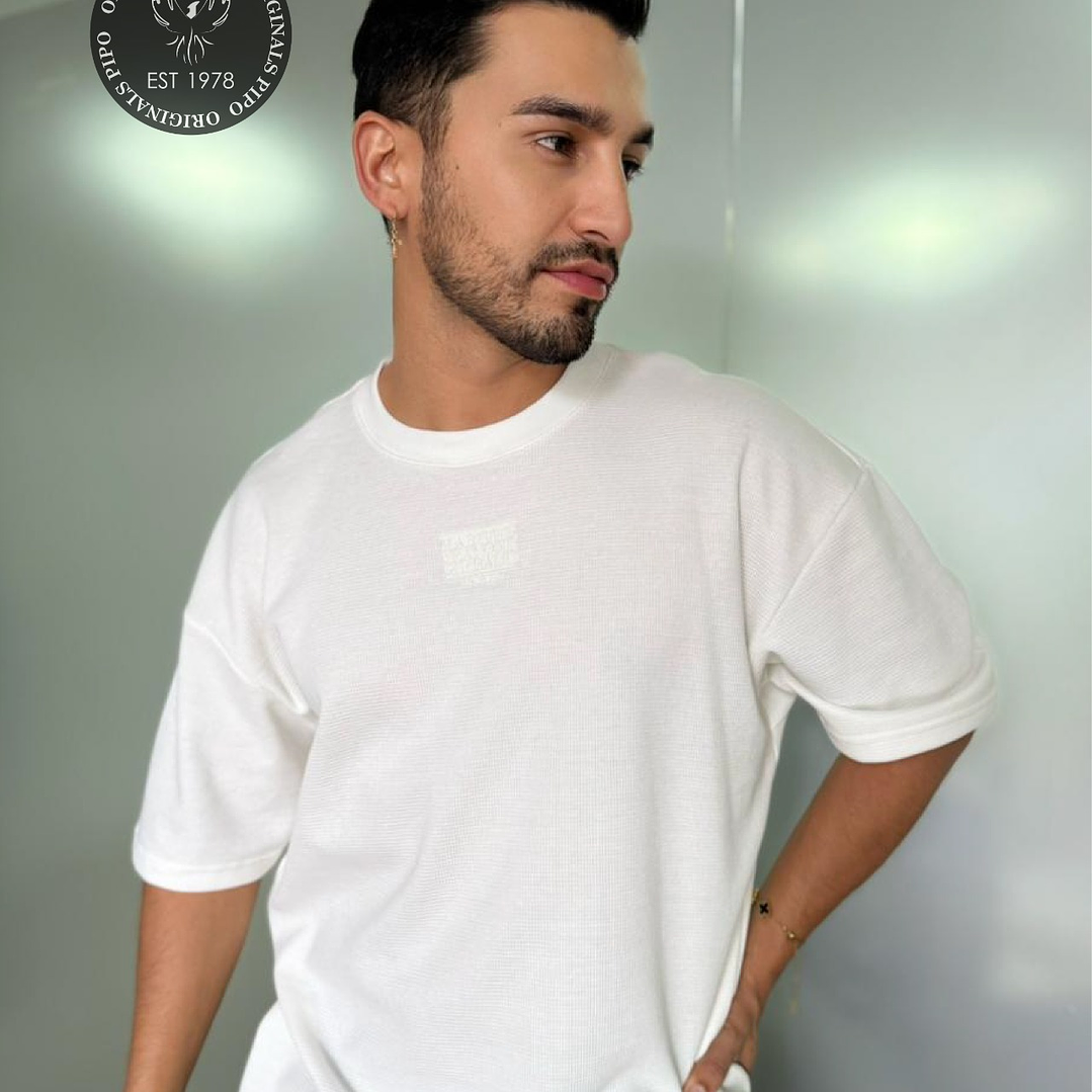 CAMISETA LE MONARQUÉ VORTICE CREMA 1