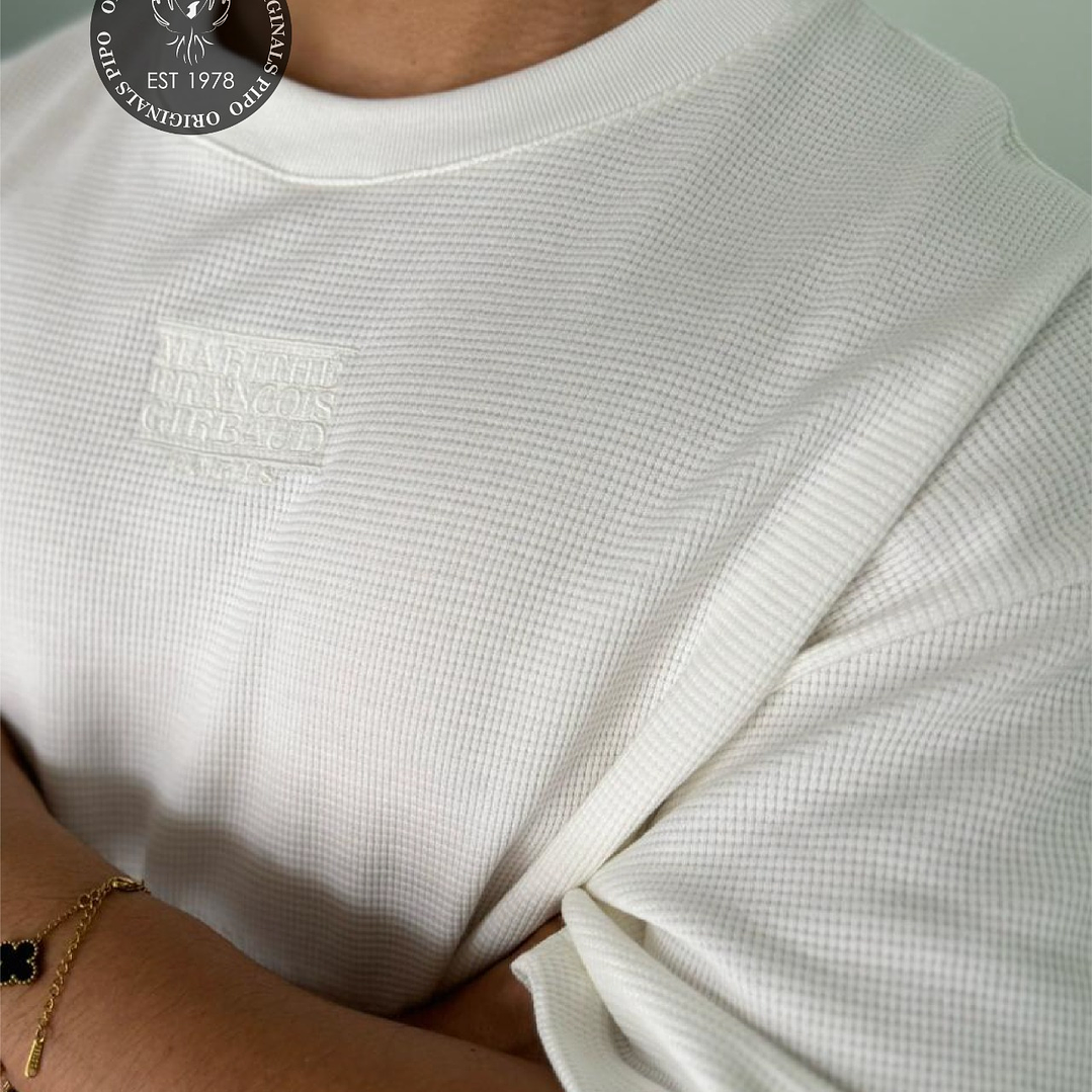 CAMISETA LE MONARQUÉ VORTICE CREMA 2