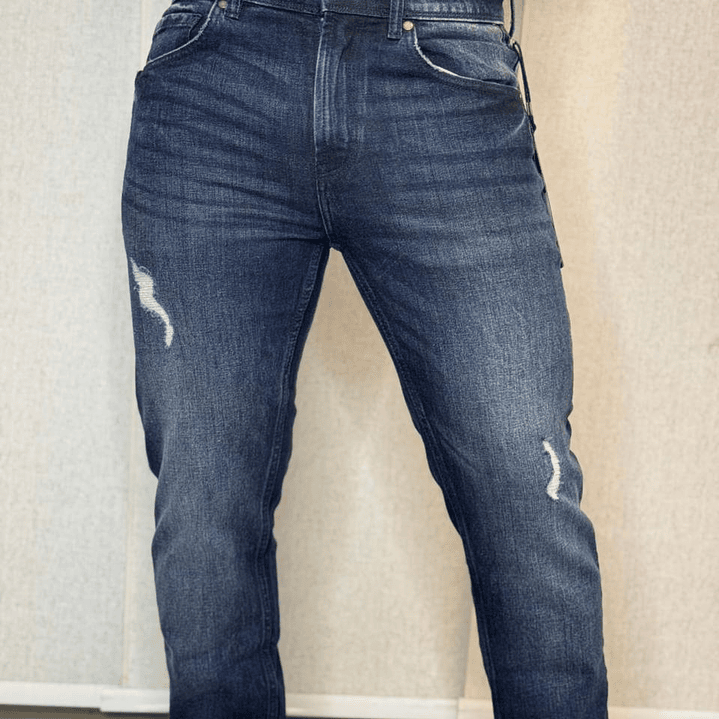 JEAN KARL SIDE ZIP 5 POCKET DENIM 1
