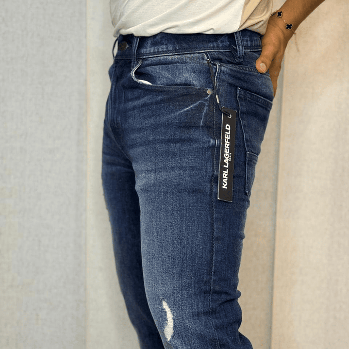 JEAN KARL SIDE ZIP 5 POCKET DENIM 3