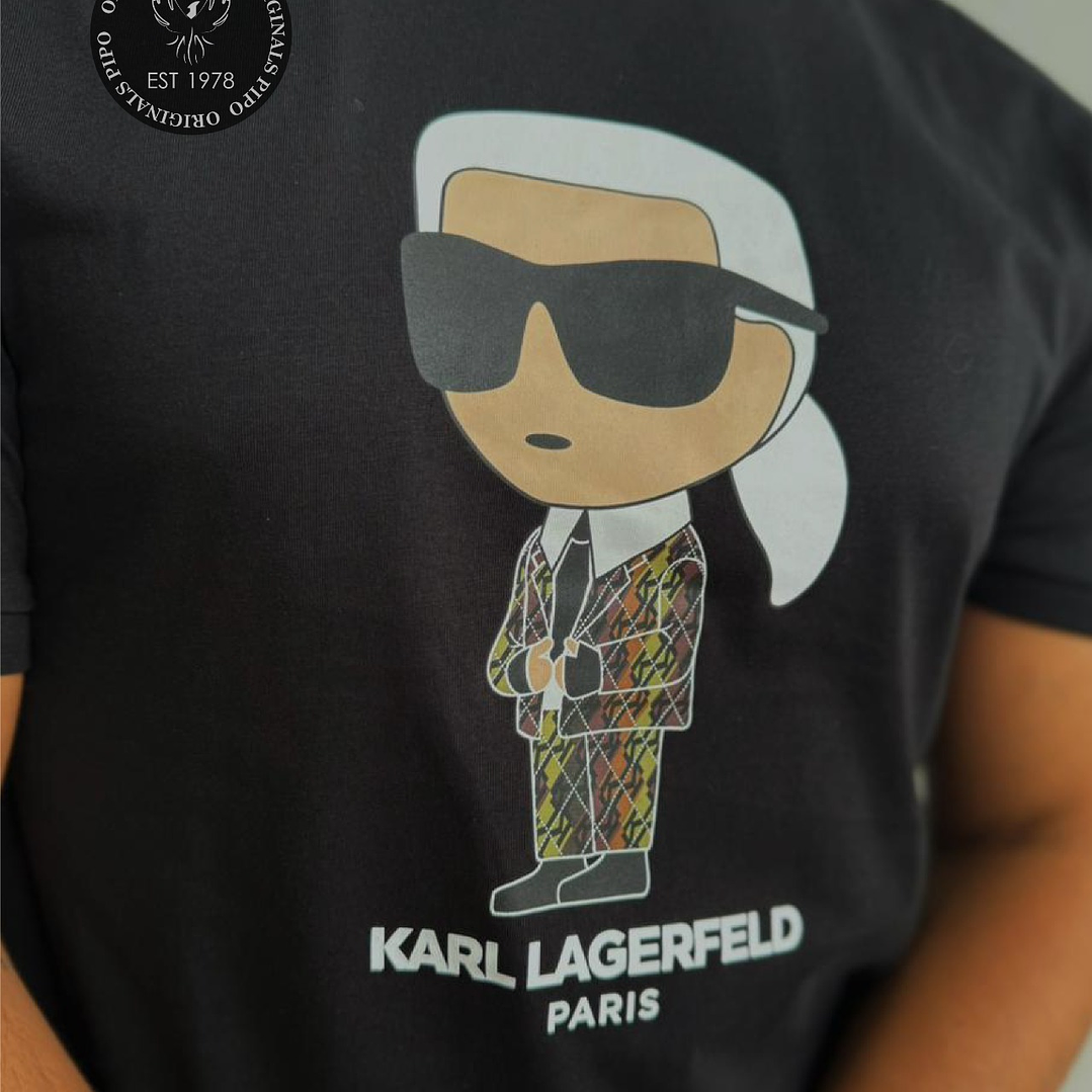 KARL CAMISETA CAMO BLACK 2