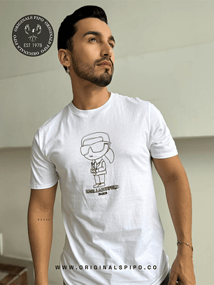 CAMISETA KARL DOLL OUTLINE TEE