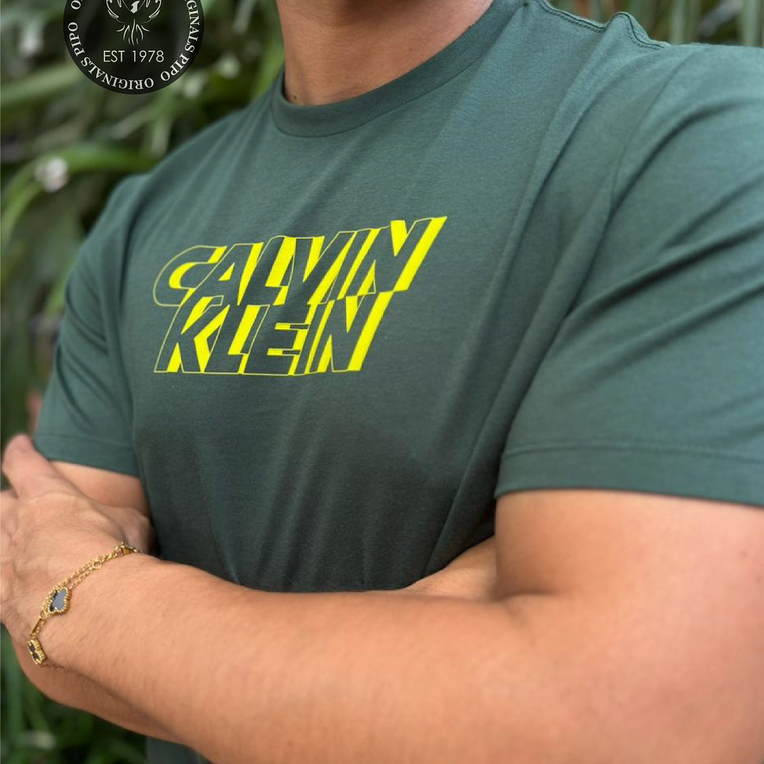 CK CAMISETA GRAPHIC CLASSIC GREEN  3