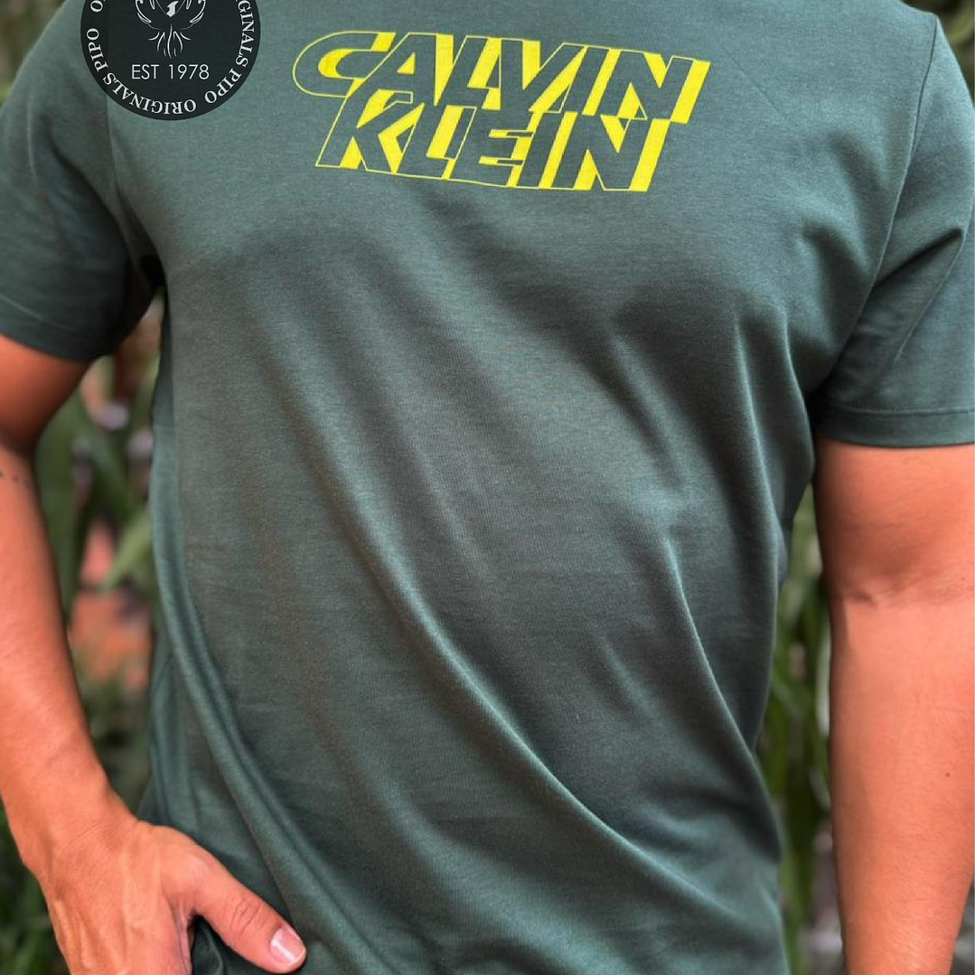 CK CAMISETA GRAPHIC CLASSIC GREEN  2