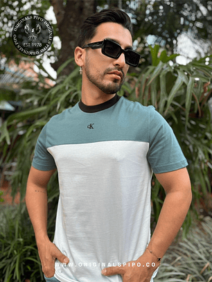 CK CAMISETA SCRIPT GREEN