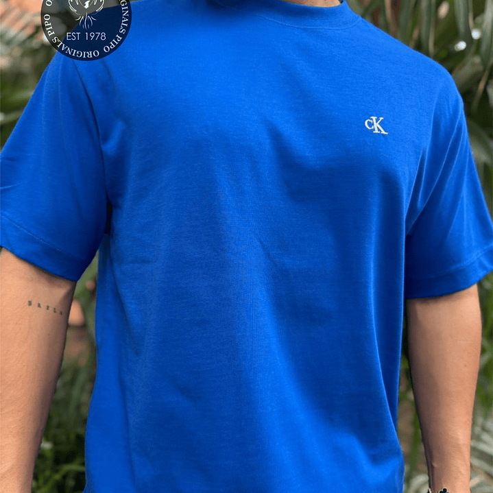 CAMISETA CK MONOFRAM RELAXED NAVY 2