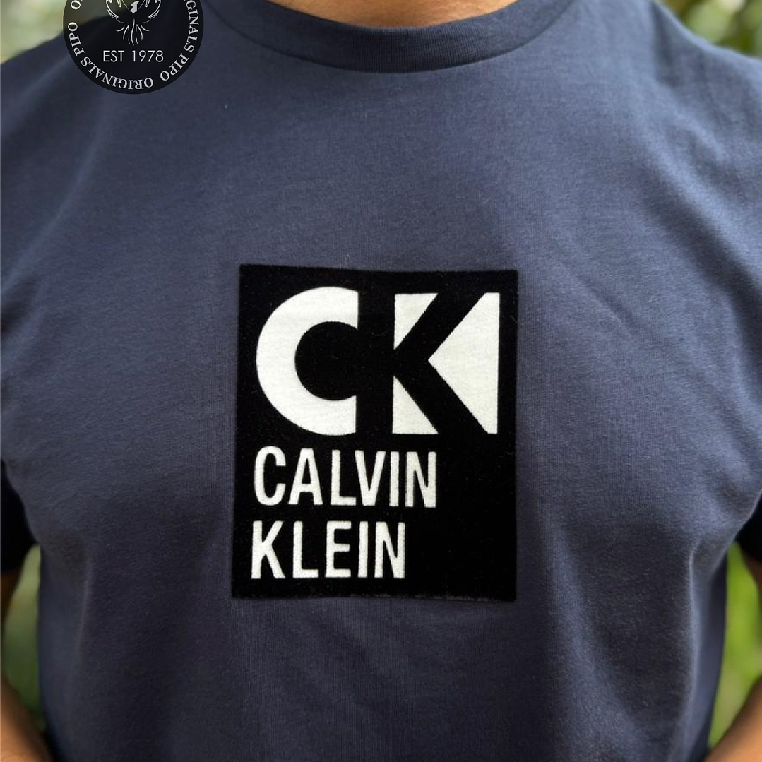 CK CAMISETA LOGO MIX NAVY 2