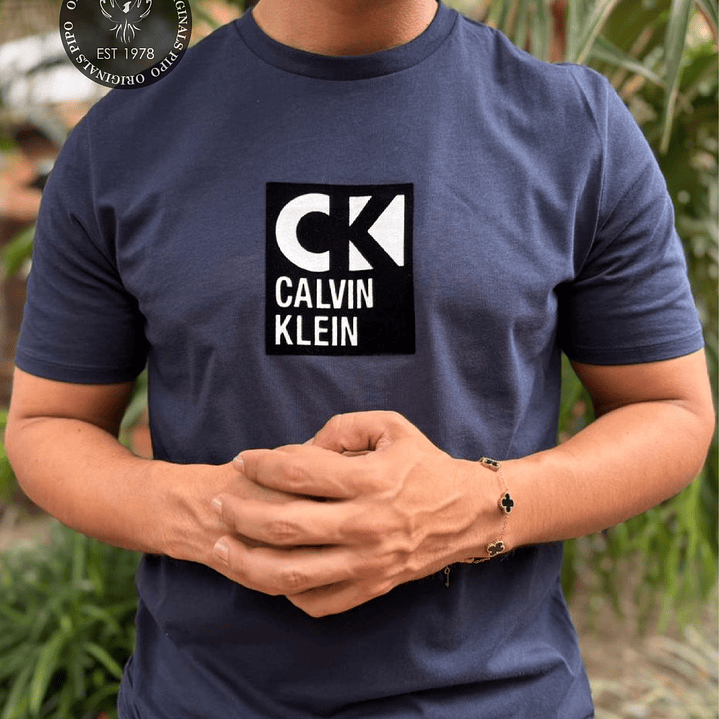 CK CAMISETA LOGO MIX NAVY 3