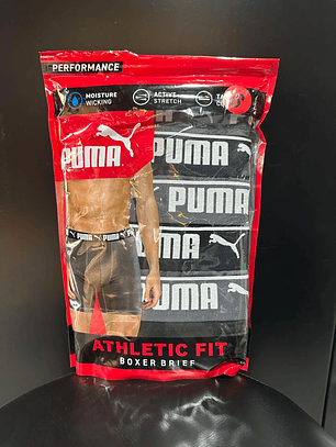 PACK X5 BOXER BRIEF GRIS-NEGRO