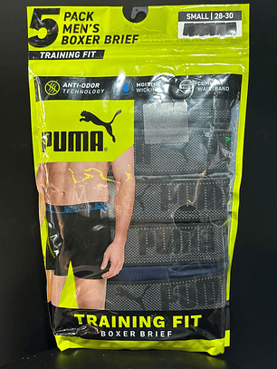 PACK X5 BÓXER BRIEF NEGRO-GRIS