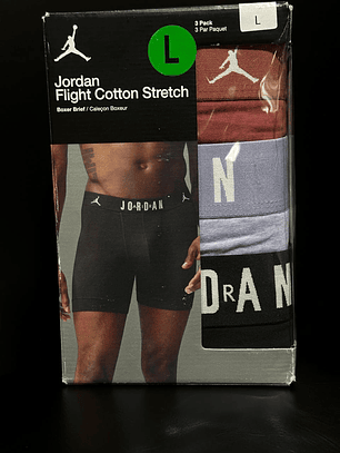 PACK X3 JORDAN COTTON (NEGRO-MORADO-ROJO)
