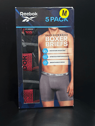 REEBOK PACK X5 BÓXER BRIEF