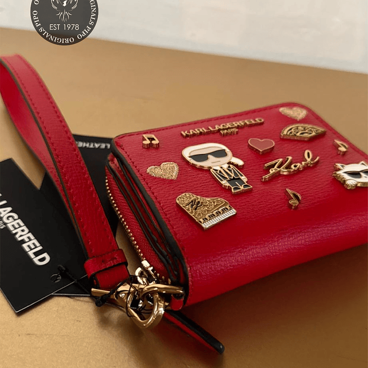 BILLETERA KATE PINS RED 2