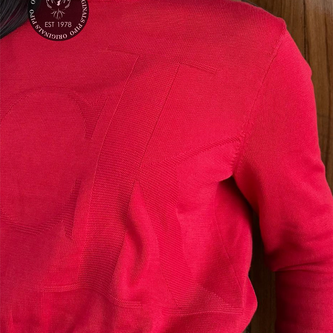 HOODIE MONOGRAM RED  2