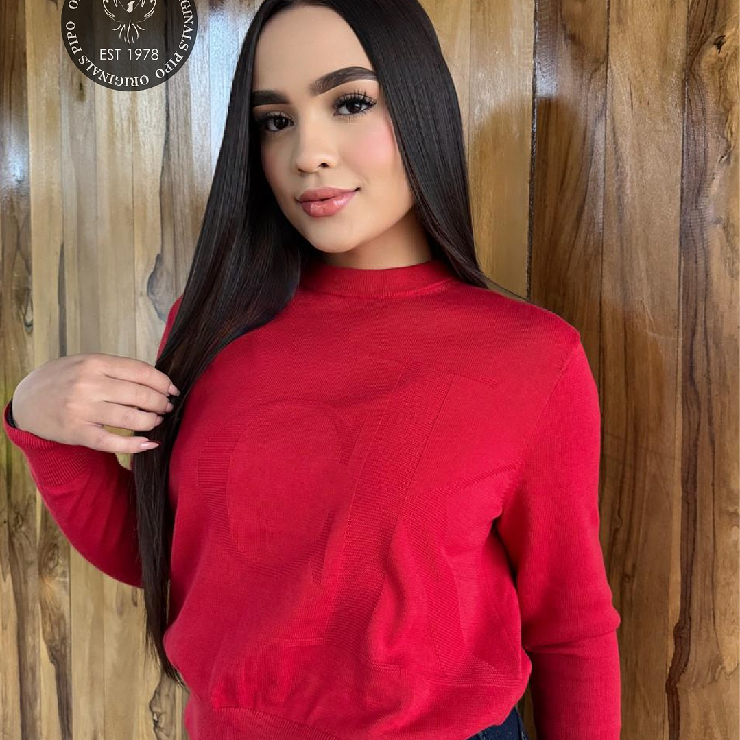 HOODIE MONOGRAM RED  1