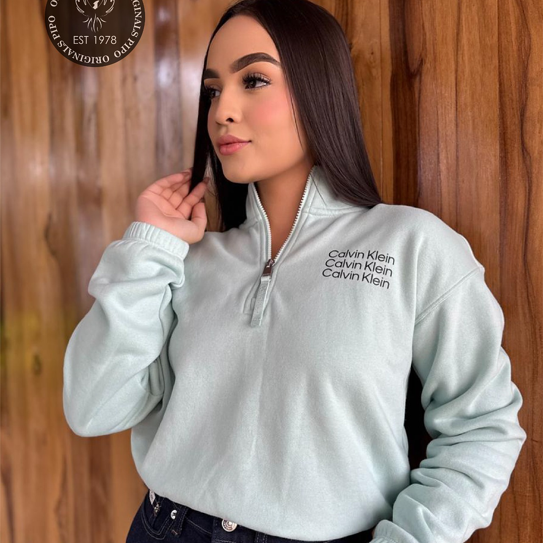 HOODIE CK VERDE MENTA 1