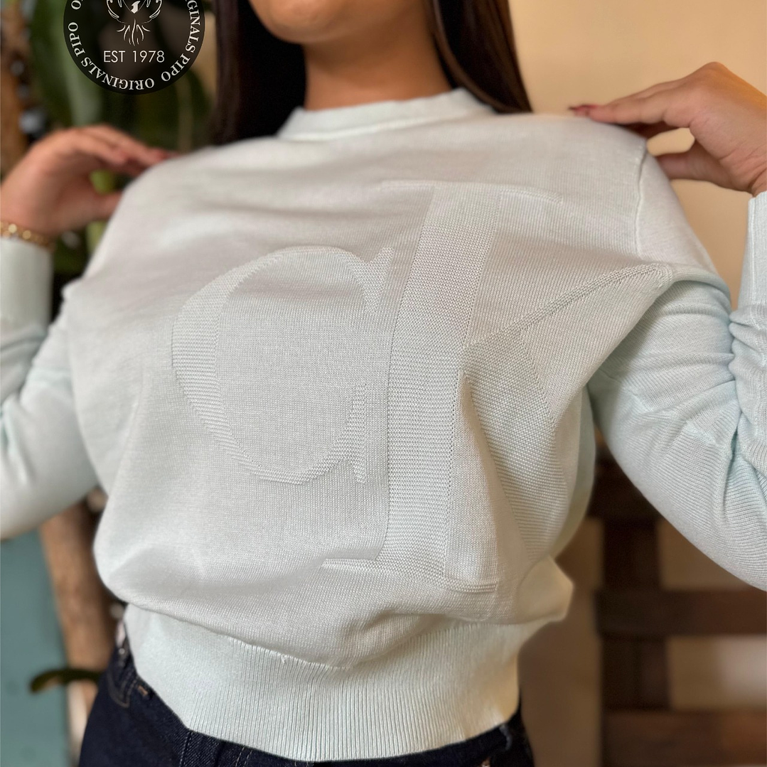 HOODIE MONOGRAM AQUA 2