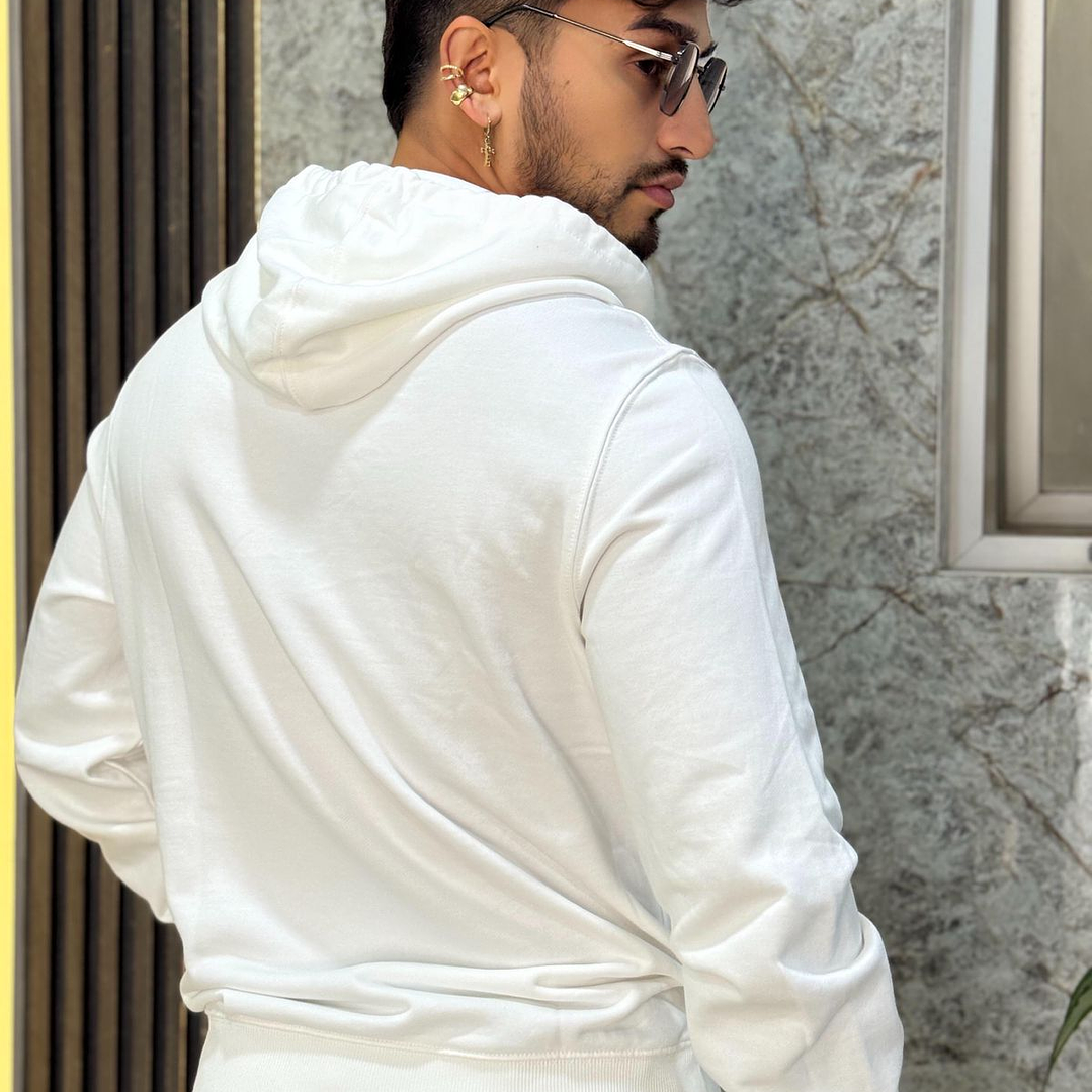 HOODIE OPTIC FLEECE TH WHITE 2