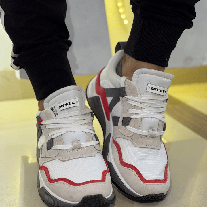 DIESEL S-BRENTHA BLANCO-ROJO 3