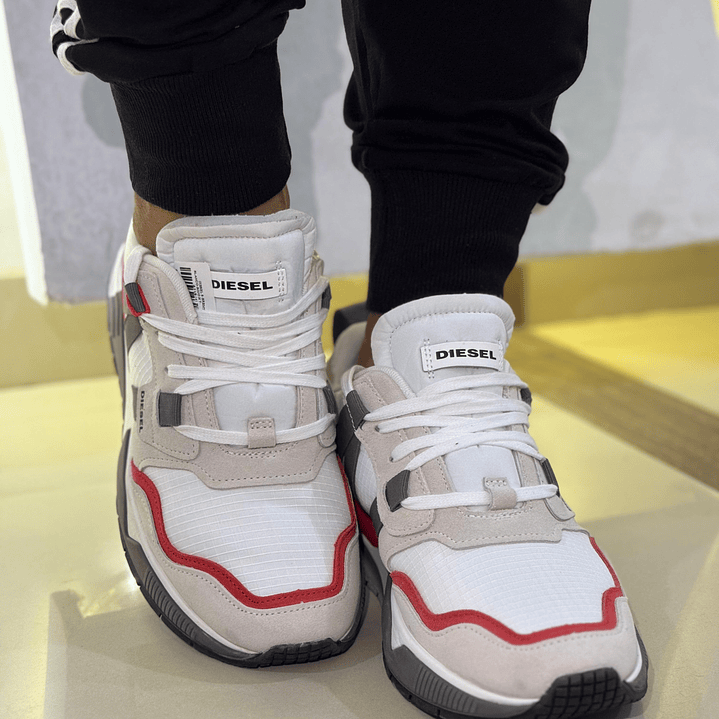 DIESEL S-BRENTHA BLANCO-ROJO 4