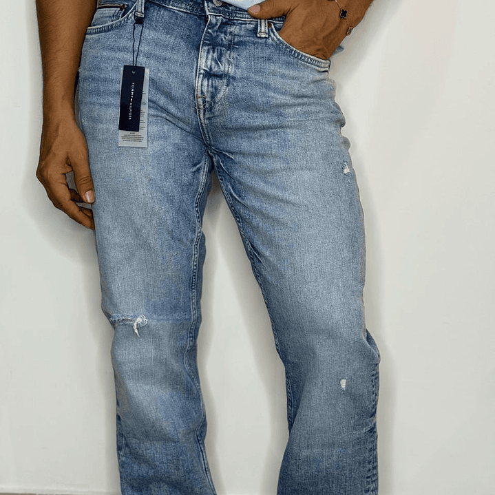 TH JEANS STR8 AUTH CFT MED W 1