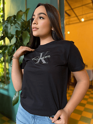 CK CAMISETA FLEECE CROPPED 